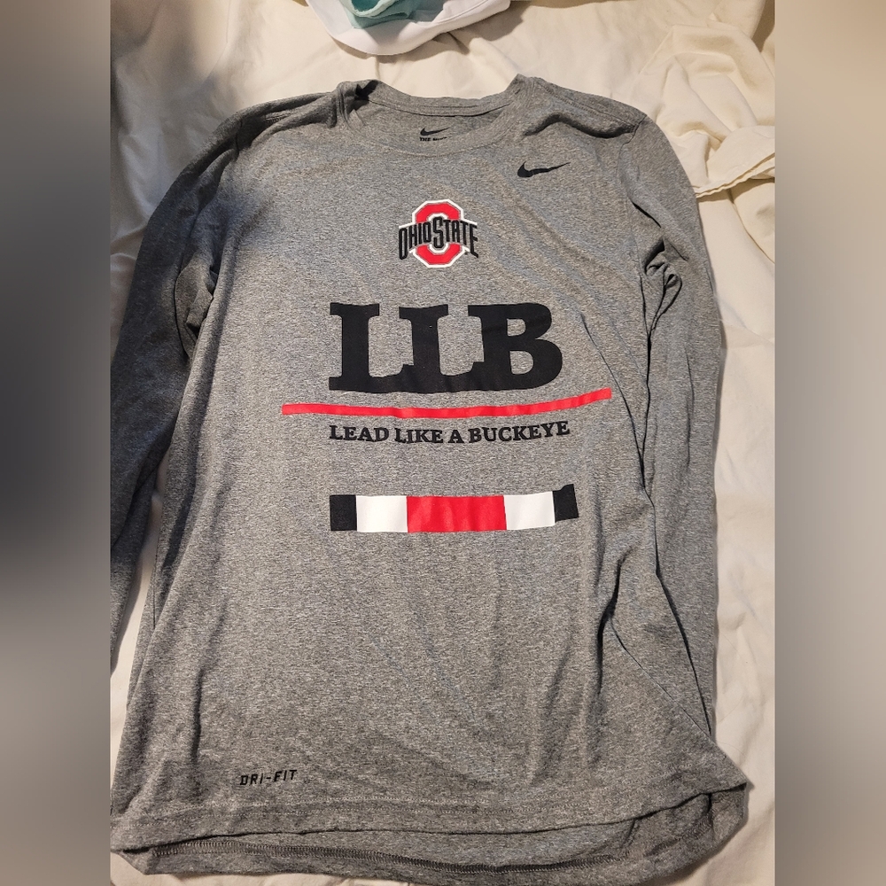 Nike Ohio State Gray Long Sleeve Shirt
